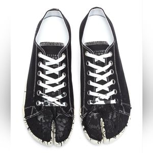 Maison Margiela Tabi Splatter Canvas Shoes